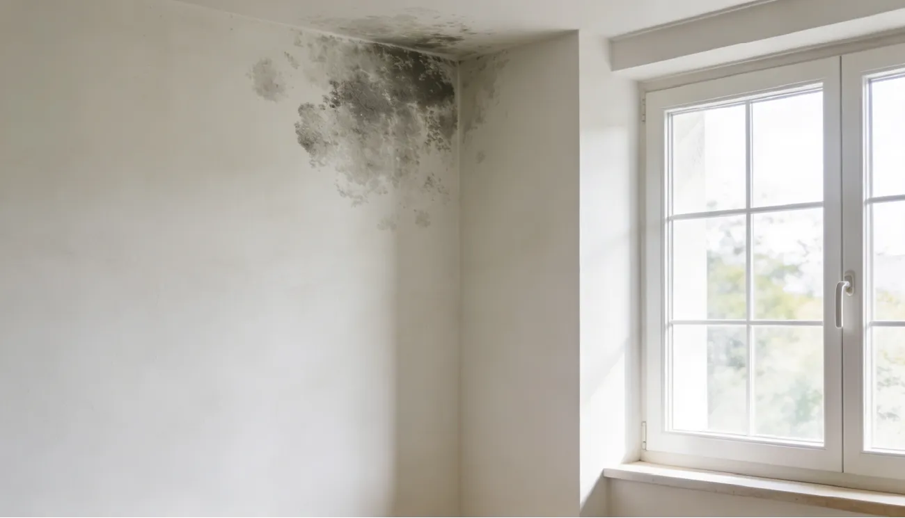 Moho en pared de vivienda en Algeciras